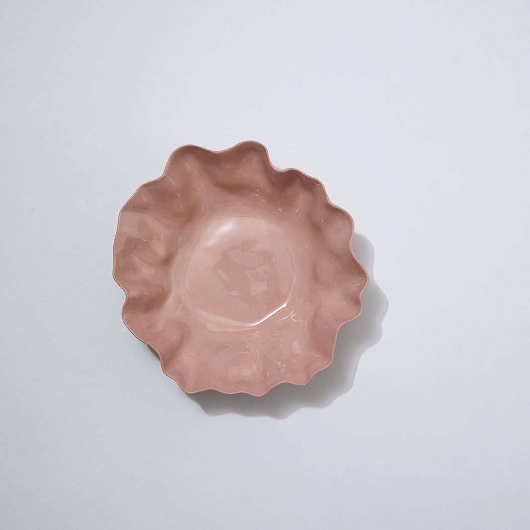 RUFFLE BOWL - ICY PINK LARGE