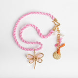 Short Dragonfly Necklace - Pink