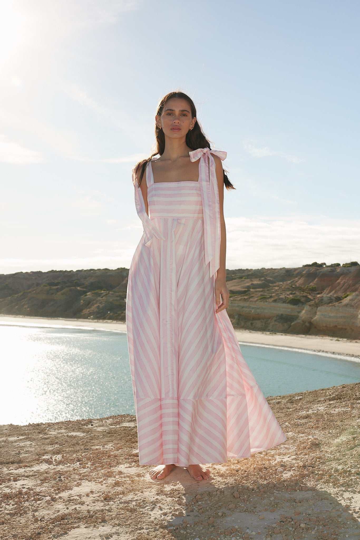 PIPPA DRESS - SEASHELL STRIPE