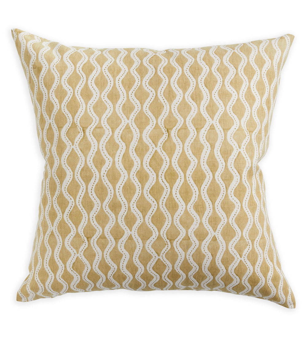 Aravelli Saffron Linen Cushion - 55cm