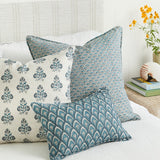 Ankara Mineral Linen Cushion - 50cm
