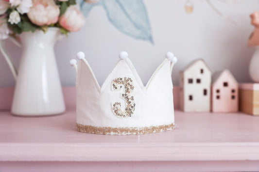 3RD BIRTHDAY CROWN - IVORY