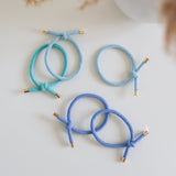 Britt Blue Hair Ties - Set Of 5