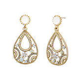 White Crystal Alessandra Earring