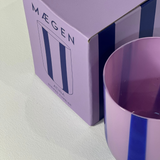 Atina Glassware - Lilac/Navy