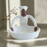 One Lady - Tiny Ubuntu Bowl in White