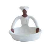 One Lady - Tiny Ubuntu Bowl in White