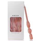 Twisted Taper Candle - Plaster Pink