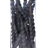 Spiral Taper Candle - Dark Grey