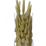 Twisted Taper Candle - Leaf Green