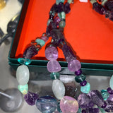Lavender & Green Vintage Pickett London Jewellery Set with Original Box
