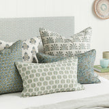 Hera Celadon Moss Linen Cushion - 35cm