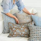 Ishtar Tobacco Linen Cushion - 35cm