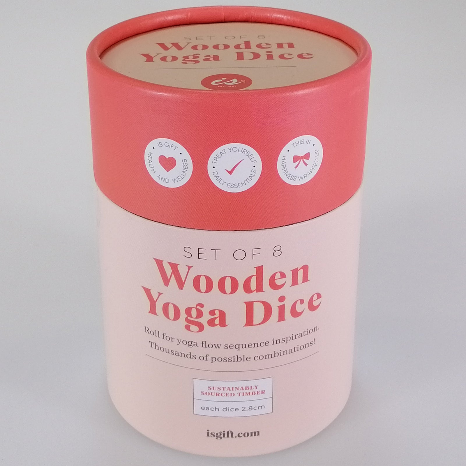 Wooden Yoga Dice Set