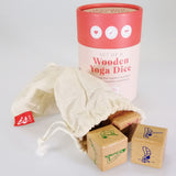 Wooden Yoga Dice Set