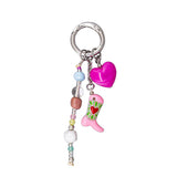Pink Howdy Boot Keyring