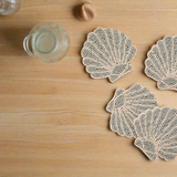 Venus Beaded Coasters Seafoam