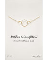 TRIPLE CIRCLE MOTHER & DAUGTHERS NECKLACE - GOLD