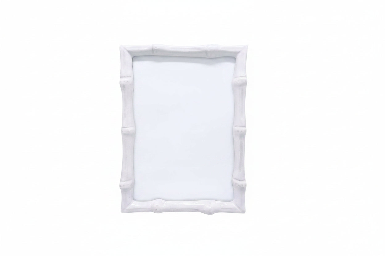Bamboo White 5x7 Photo Frame