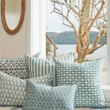 Madhavi Slate Linen Cushion - 55cm