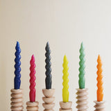 Spiral Taper Candle - Yellow