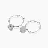 Flat Disc Hoop - Silver