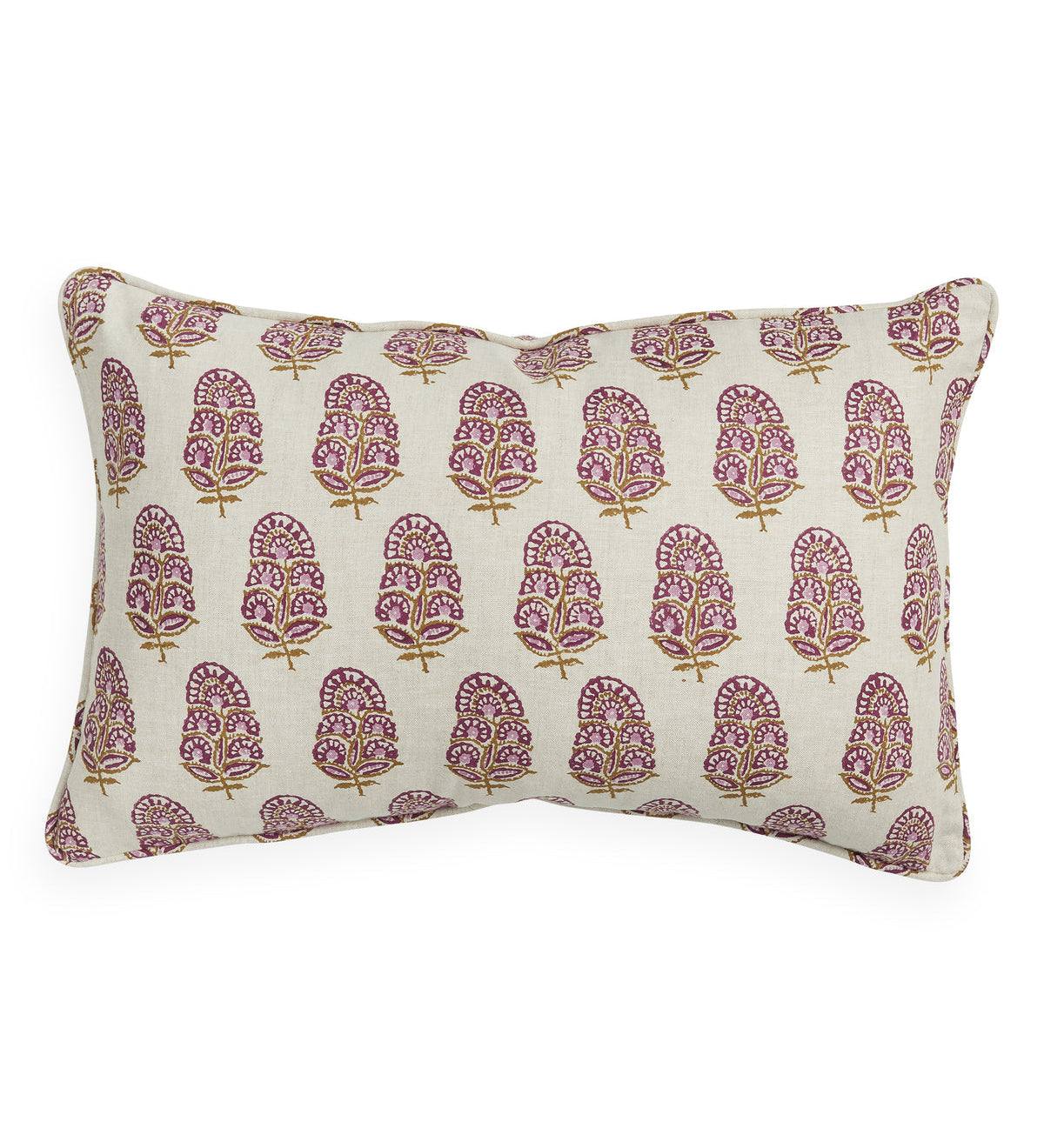 Zardosi Moonflower Linen Cushion - 35cm