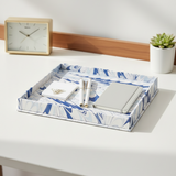 Blue Marbled Tray