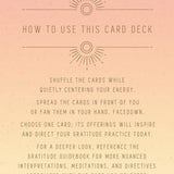 Gratitude Journal And Inspirational Card Deck Set