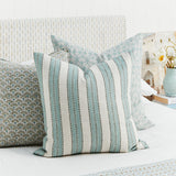 Kesula Celadon Moss Linen Cushion - 50cm