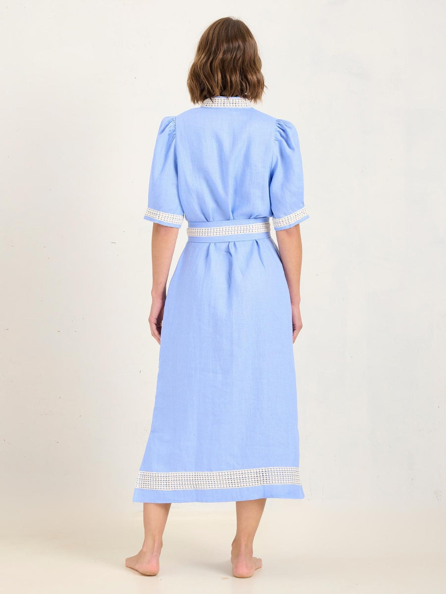 PEEK DRESS - VINKA BLUE