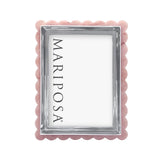 Pink Acrylic Scallop 5x7 Photo Frame