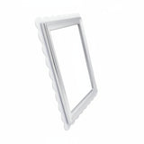 White Acrylic Scallop 5x7 Photo Frame