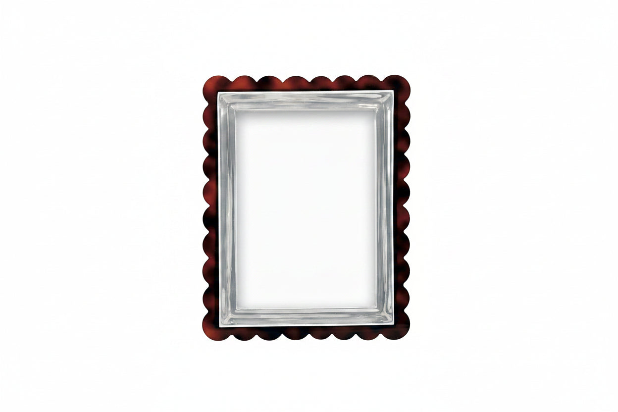 Tortoise Scallop Signature 5x7 Photo Frame
