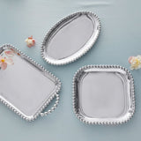 Pearled Square Platter