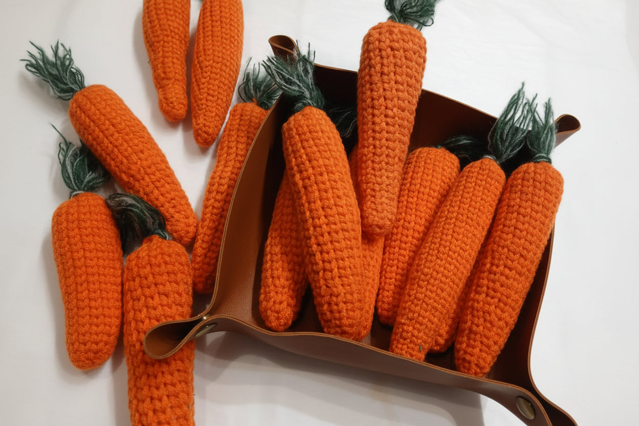 Knitted Easter Carrot