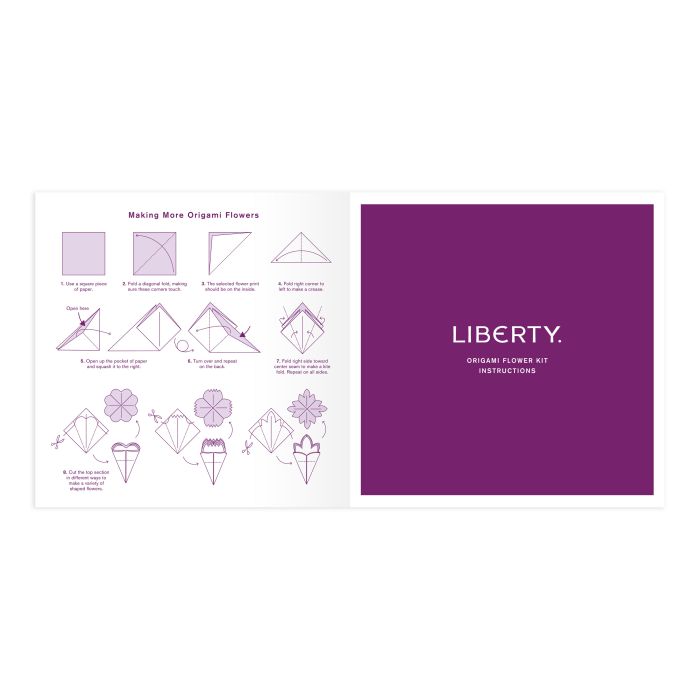 LIBERTY FLORAL ORIGAMI FLOWER KIT