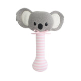 Baby Koala Stick Rattle - Pink