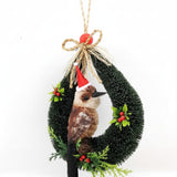 Christmas Door Hanger Wreath - Kookaburra