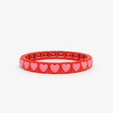 Red Heart Tile Bracelet