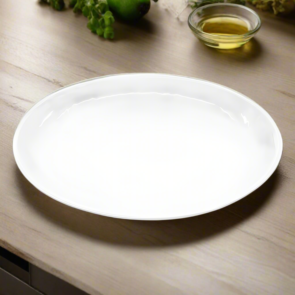 OVAL SERVING - GLOSS WHITE