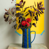 Striped Jug - Blue & Green