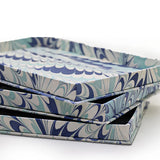 Blue Marbled Trays