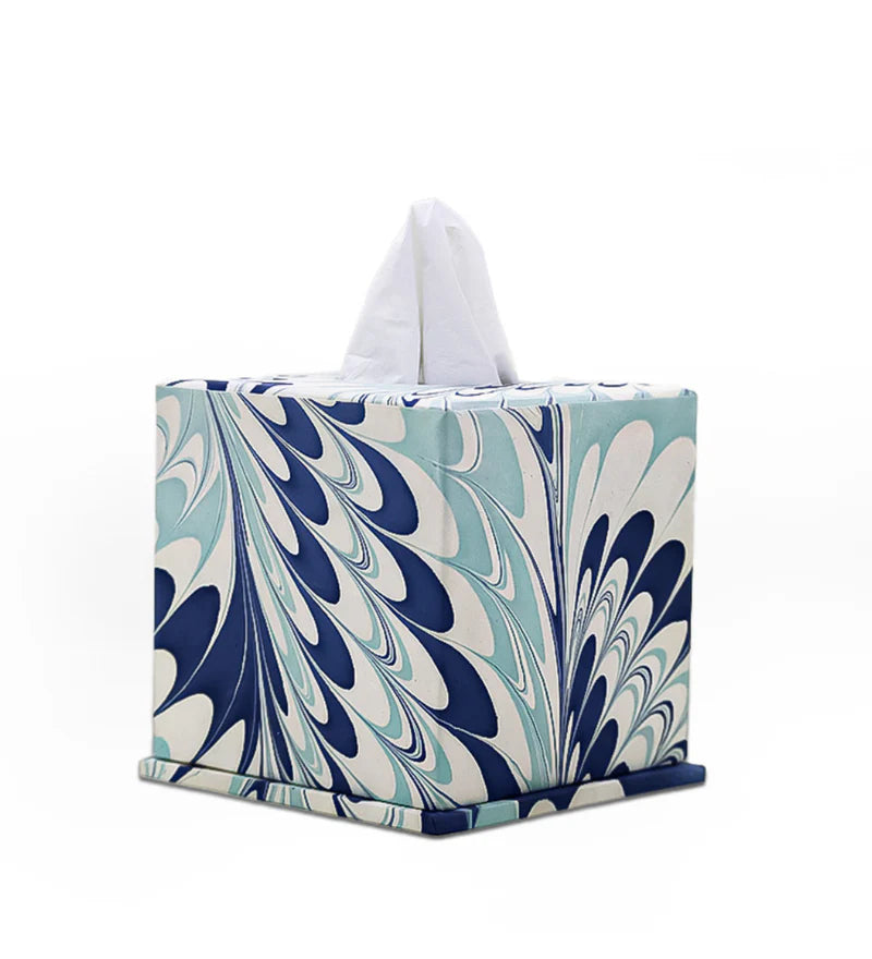 Blue Marble Tissue Box