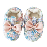 Bow Booties - Liberty Blue