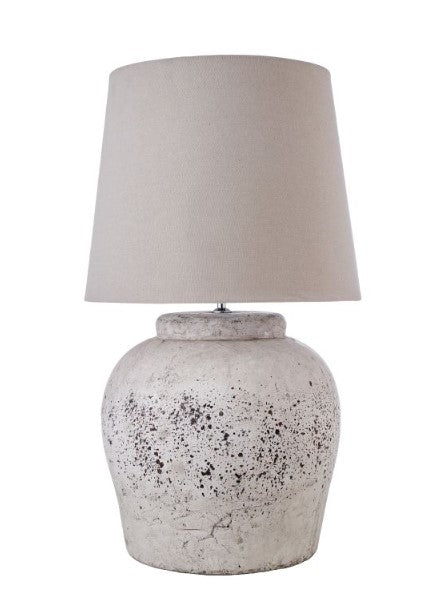 RUSTIC CERAMIC TABLE LAMP