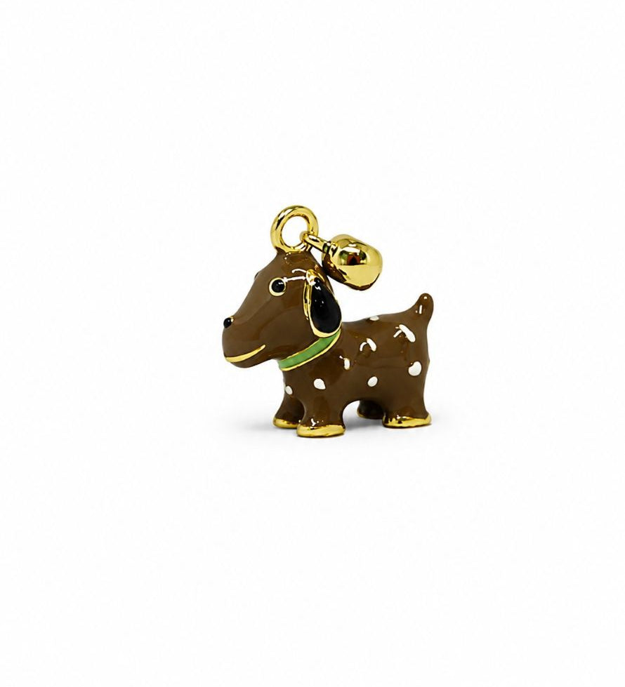 Brown Dog Charm