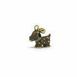 Brown Dog Charm