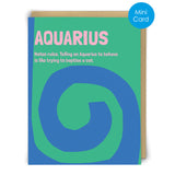 Aquarius Greeting Card