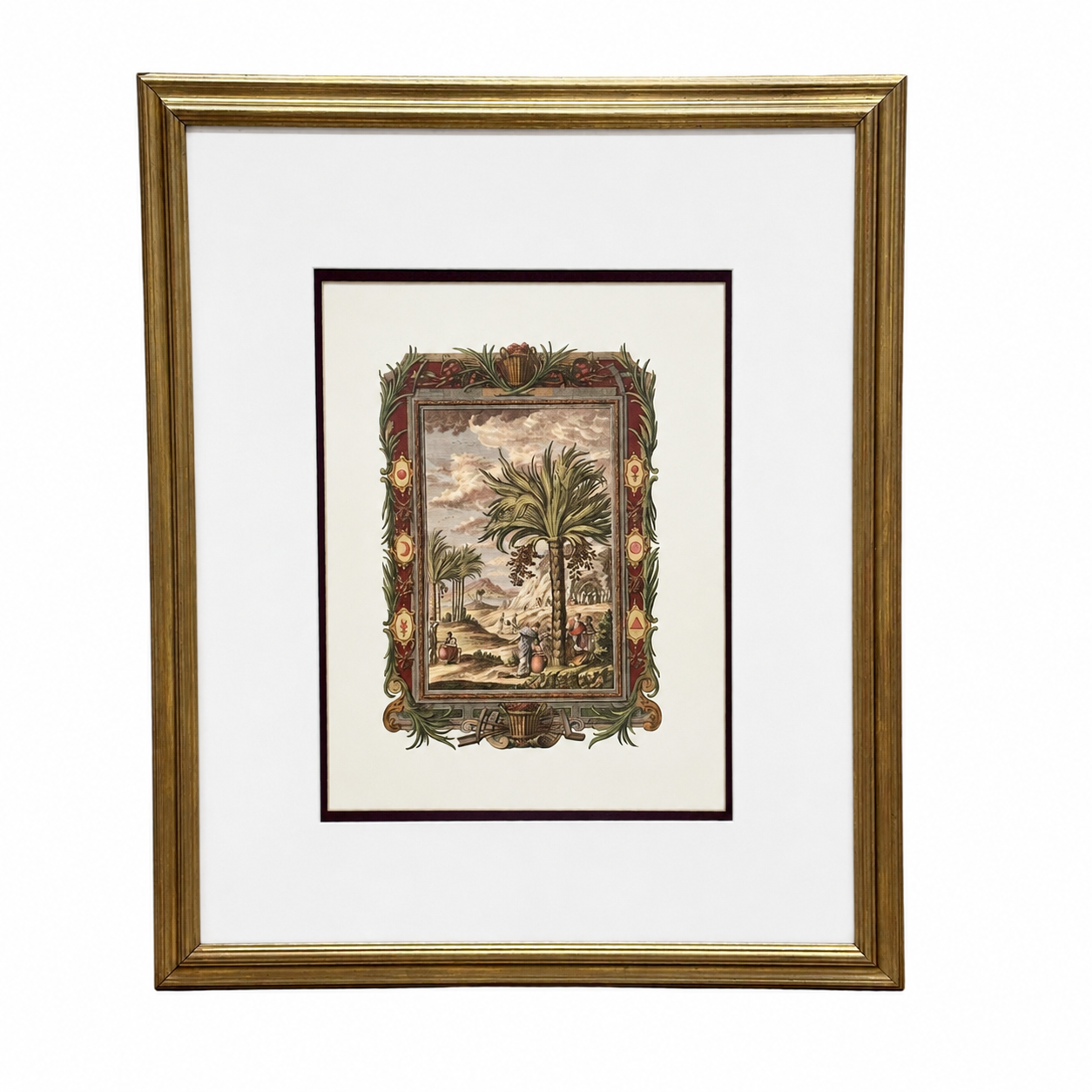 The Palmier Print II | Large Vintage Framed Print